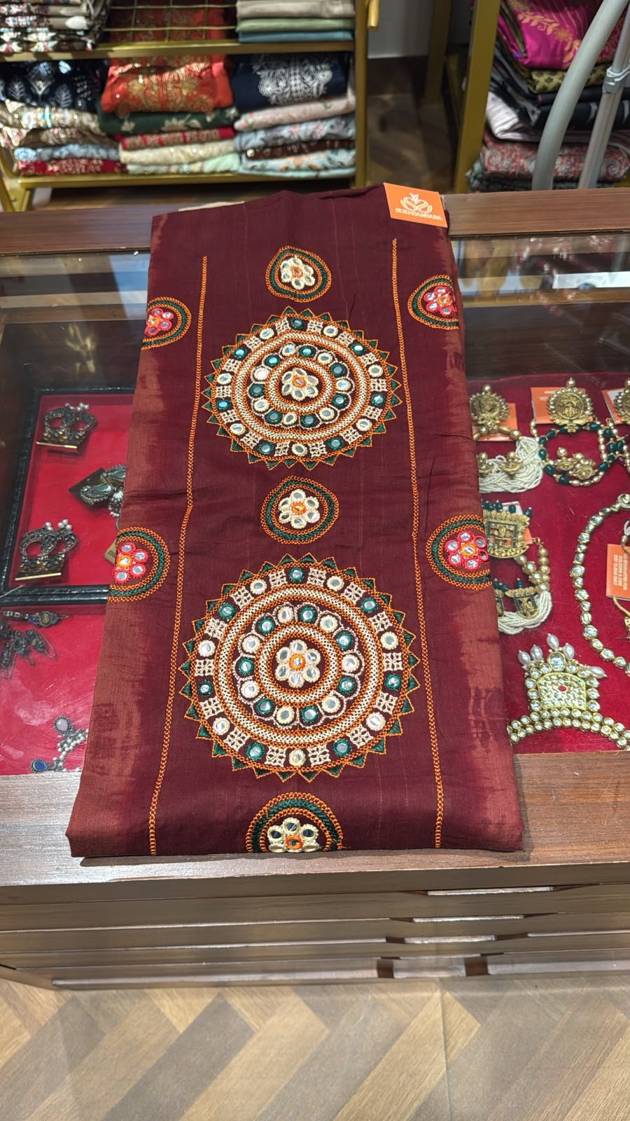 Mehr Mandala Cotton Unstitched 3-Piece Suit Set